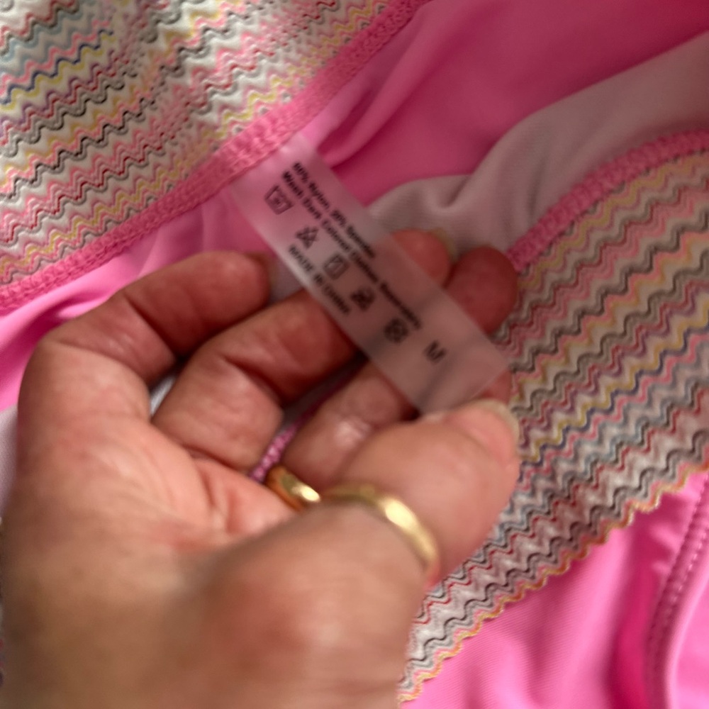 Pink and Multicolor Bikini Set - Picture 6 of 8